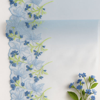 Tulle brodé - Winter Electric