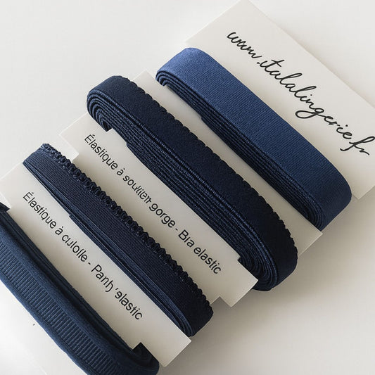 Kit d’élastiques - Bleu Marine