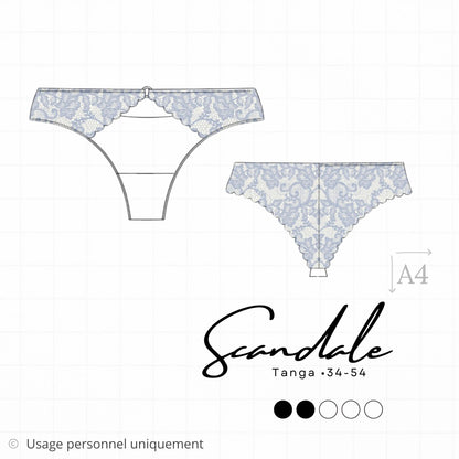 Patron PDF (A4) - Tanga SCANDALE