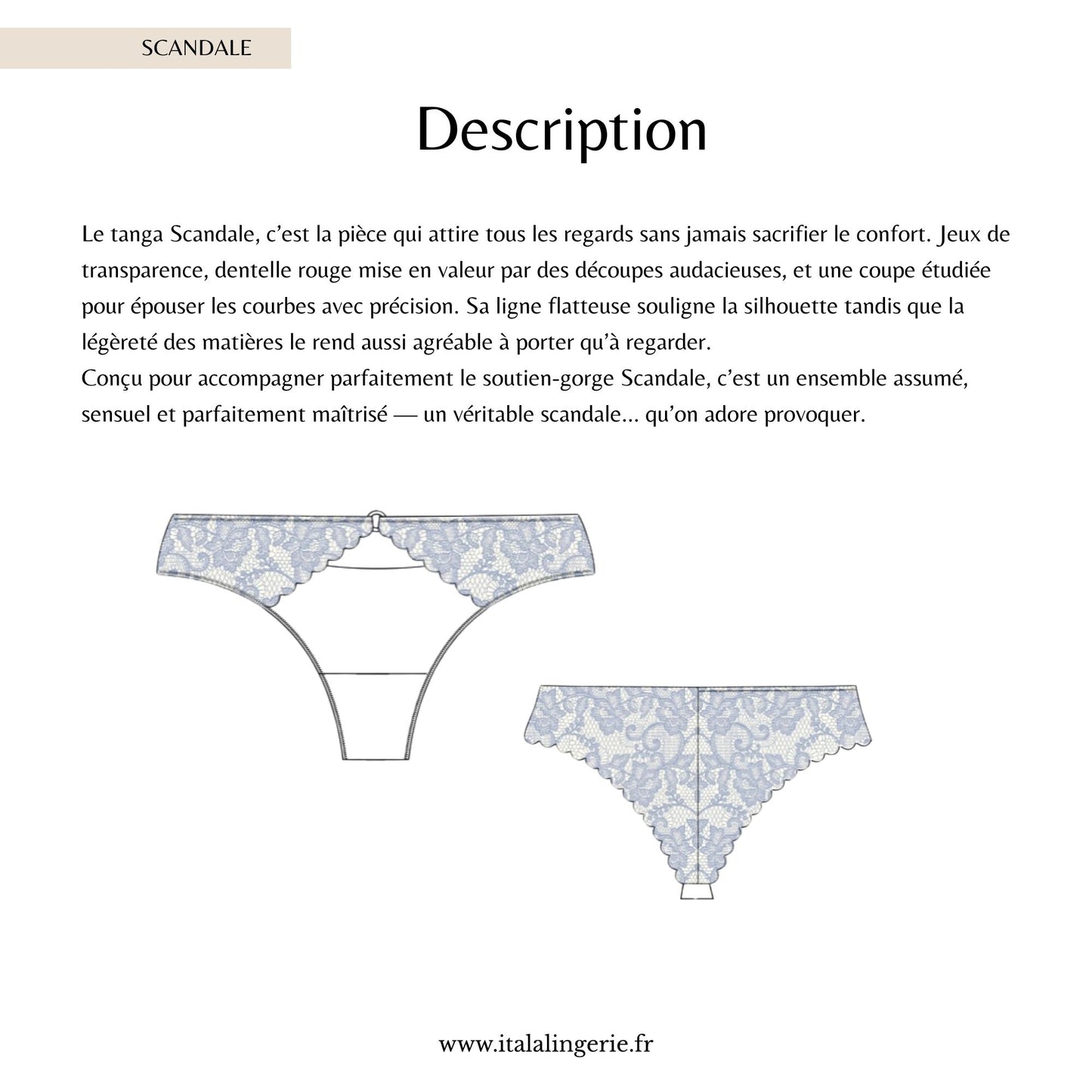 Patron PDF (A4) - Tanga SCANDALE