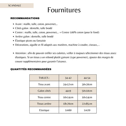 Patron PDF (A4) - Tanga SCANDALE