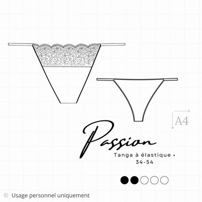 Patron PDF (A4) - Tanga PASSION