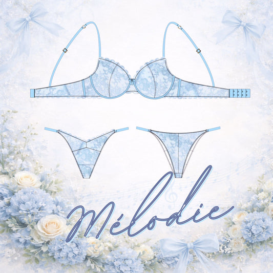 🎼Mélodie - Coffret couture de lingerie avec patrons inclus
