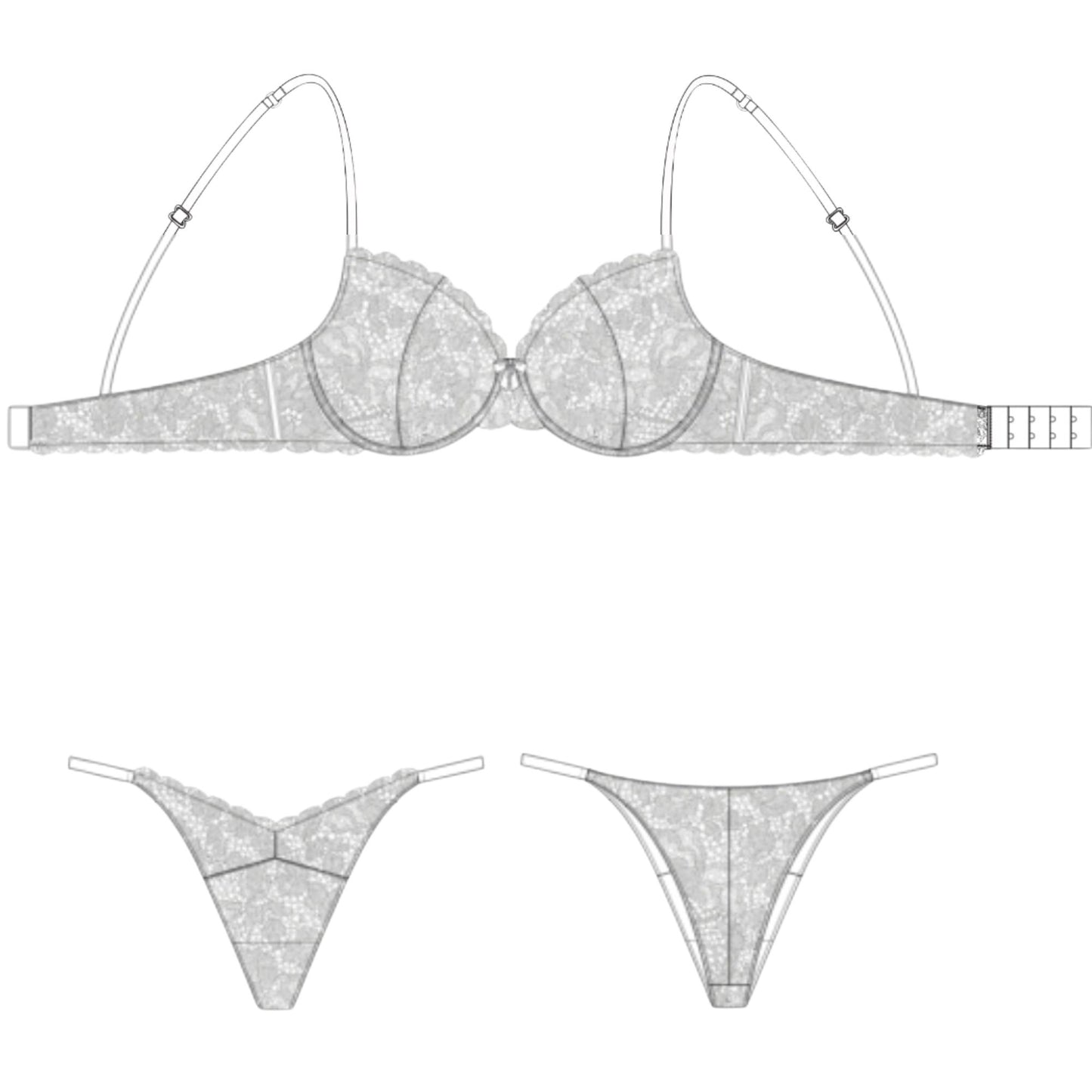 🎼Mélodie - Coffret couture de lingerie avec patrons inclus